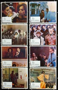 1k366 MAHOGANY 8 Mexican movie lobby cards '75 Diana Ross, Billy Dee Williams, Jean-Pierre Aumont