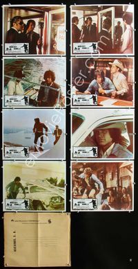 1k379 PARALLAX VIEW 8 Mexican movie lobby cards '74 Warren Beatty, Hume Cronyn, William Daniels
