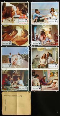 1k380 PAUL & MICHELLE 8 Mexican movie lobby cards '74 Anicee Alvina, Sean Bury, Kier Dullea