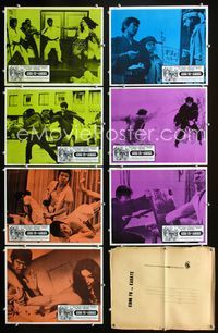 1k438 RETURN OF THE STREET FIGHTER 7 Mexican movie lobby cards '75 Sonny Chiba, kung fu!