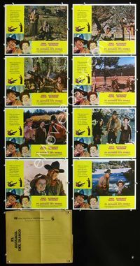 1k391 ROOSTER COGBURN 8 Mexican movie lobby cards '75 John Wayne, Katharine Hepburn