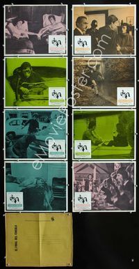 1k392 RUNNING SCARED 8 Mexican movie lobby cards '72 Robert Powell, Gayle Hunnicutt, Barry Morse