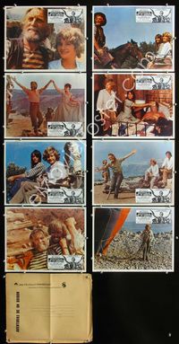1k394 SCALAWAG 8 Mexican movie lobby cards '73 Kirk Douglas, Mark Lester, pirates!