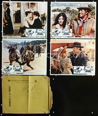 1k448 SHOWDOWN 4 Mexican movie lobby cards '73 Rock Hudson, Dean Martin, Susan Clark, western!