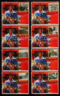 1k409 TAI-PAN 8 Mexican movie lobby cards '86 Joan Chen, historical Hong Kong, kung fu!