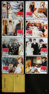 1k414 TEN DAYS' WONDER 8 Mexican movie lobby cards '72 Orson Welles, Marlene Jobert, Claude Chabrol