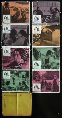 1k423 TWO-LANE BLACKTOP 8 Mexican movie lobby cards '71 James Taylor, Warren Oates, Laurie Bird