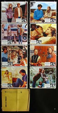 1k422 TWO PEOPLE 8 Mexican movie lobby cards '73 Peter Fonda, Robert Wise, Lindsay Wagner