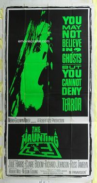 1m403 HAUNTING three-sheet poster '63 you may not believe in ghosts but you cannot deny terror!