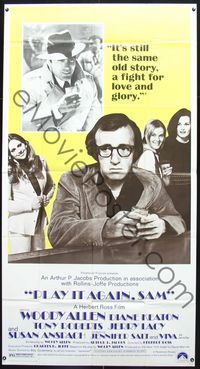 1m512 PLAY IT AGAIN SAM three-sheet poster '72 Woody Allen, Diane Keaton, plus Humphrey Bogart!
