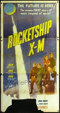 1m536 ROCKETSHIP X-M 3sh '50 Lloyd Bridges in the screen's FIRST story of man's conquest of space!