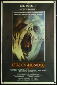 1m039 ALTERED STATES Argentinean poster '80 Paddy Chayefsky, cool different otherworldly image!