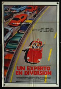 1m078 FERRIS BUELLER'S DAY OFF Argentinean poster '86 Matthew Broderick, John Hughes teen classic!