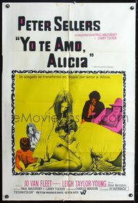 1m097 I LOVE YOU ALICE B TOKLAS Argentinean poster '68 Peter Sellers eats turned-on brownies, drugs!