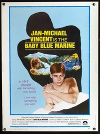 1n095 BABY BLUE MARINE Thirty by Forty movie poster '76 love was something Jan-Michael Vincent won!