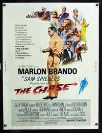 1n106 CHASE Thirty by Forty movie poster '66 Marlon Brando, Jane Fonda, Robert Redford
