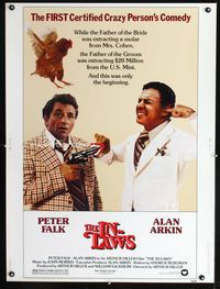 1n141 IN-LAWS Thirty by Forty movie poster '79 classic Peter Falk & Alan Arkin screwball comedy!