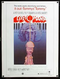 1n154 LISZTOMANIA Thirty by Forty '75 Ken Russell, Roger Daltrey, wild phallic imagery in art!