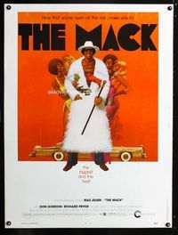 1n159 MACK Thirty by Forty movie poster '73 classic artwork image of Max Julien & his ladies!
