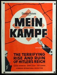 1n172 MEIN KAMPF 30x40 '60 terrifying rise and ruin of Hitler's Reich from secret German files!