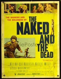 1n179 NAKED & THE DEAD Thirty by Forty '58 from Norman Mailer's novel, Aldo Ray in World War II!