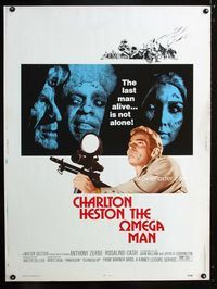 1n188 OMEGA MAN Thirty by Forty '71 Charlton Heston is the last man alive, and he's not alone!