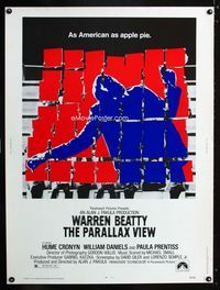 1n198 PARALLAX VIEW Thirty by Forty movie poster '74 Warren Beatty, cool image!