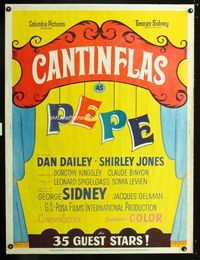 1n202 PEPE Thirty by Forty movie poster '61 Cantinflas, all-star cast comedy, different image!