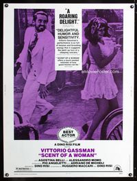 1n226 SCENT OF A WOMAN Thirty by Forty movie poster '76 Vittorio Gassman, sexy Agonstina Belli!