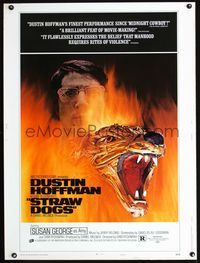 1n252 STRAW DOGS style D Thirty by Forty '72 Dustin Hoffman, Susan George, Sam Peckinpah, cool art!