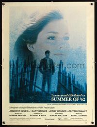 1n254 SUMMER OF '42 30x40 '71 in everyone's life there's a summer like this, Jennifer O'Neill!