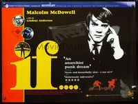 1n036 IF British quad poster R2002 introducing Malcolm McDowell, Christine Noonan, Lindsay Anderson
