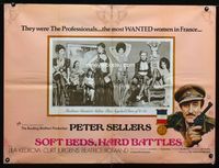 1n090 UNDERCOVERS HERO British quad poster '75 Peter Sellers & the most WANTED women in France!
