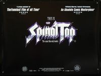 1n087 THIS IS SPINAL TAP British quad poster R00 Rob Reiner heavy metal rock & roll cult classic!