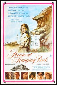 1o299 PICNIC AT HANGING ROCK Aust one-sheet R90s Peter Weir classic about vanishing schoolgirls!