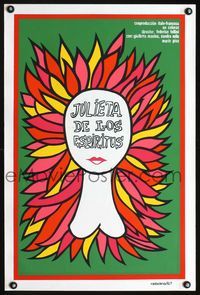 1o187 JULIET OF THE SPIRITS Cuban movie poster R90s Federico Fellini, cool different art by Reboiro!