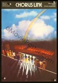1o459 CHORUS LINE Czech movie poster '85 Richard Attenborough, cool image of Broadway theater stage!