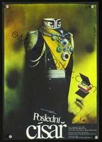 1o464 LAST EMPEROR Czech poster '87 Bernardo Bertolucci epic, wild headless soldier art by Vlach!