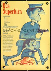 1o223 BRAIN East German 16x23 movie poster '69 David Niven, Jean-Paul Belmondo, Bourvil, Le Cerveau