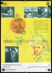 1o230 LUST FOR LIFE East German 16x23 movie poster '62 Kirk Douglas as artist Vincent Van Gogh!