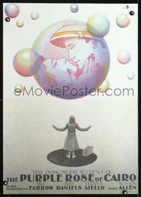 1o237 PURPLE ROSE OF CAIRO East German poster '85 Woody Allen, best completely different artwork!