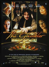 1o343 GAMBLER English 17x24 movie poster '97 Michael Gambon, cool roulette wheel gambling image!