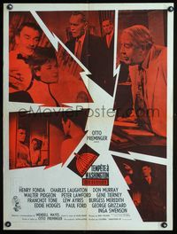 1o386 ADVISE & CONSENT French 23x32 poster '62 Otto Preminger, cool different image of top stars!