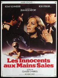 1o392 DIRTY HANDS French 23x32 poster '75 sexiest naked Romy Schneider, Rod Steiger, Claude Chabrol