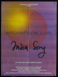 1o399 INDIA SONG French 23x32 movie poster '75 Marguerite Duras romantic musical, cool artwork!