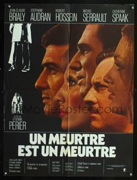 1o407 MURDER IS A MURDER French 23x32 movie poster '72 cool image of all five stars by Landi!