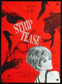 1o418 SWEET SKIN French 23x32 movie poster '63 artwork of sexy Nico & stripped garments by Vaissier!