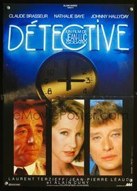 1o427 DETECTIVE French 15x21 movie poster '85 Jean-Luc Godard, Claude Brasseur, Nathalie Baye