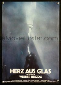 1o220 HEART OF GLASS German 12x17 poster '76 Werner Herzog, really cool image of man in canyon!