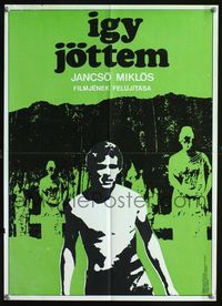 1o241 IGY JOTTEM Hungarian 16x22 movie poster '65 Miklos Jancso's My Way Home, art by Vajda!